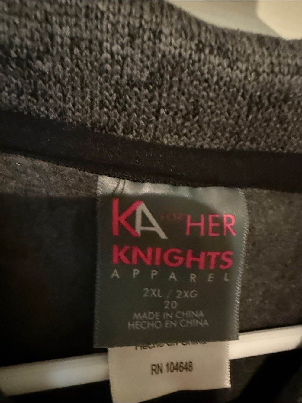 Knights Apparel Syracuse Grey Full-Zip Sweater with Orange Logo - Picture 4 of 10